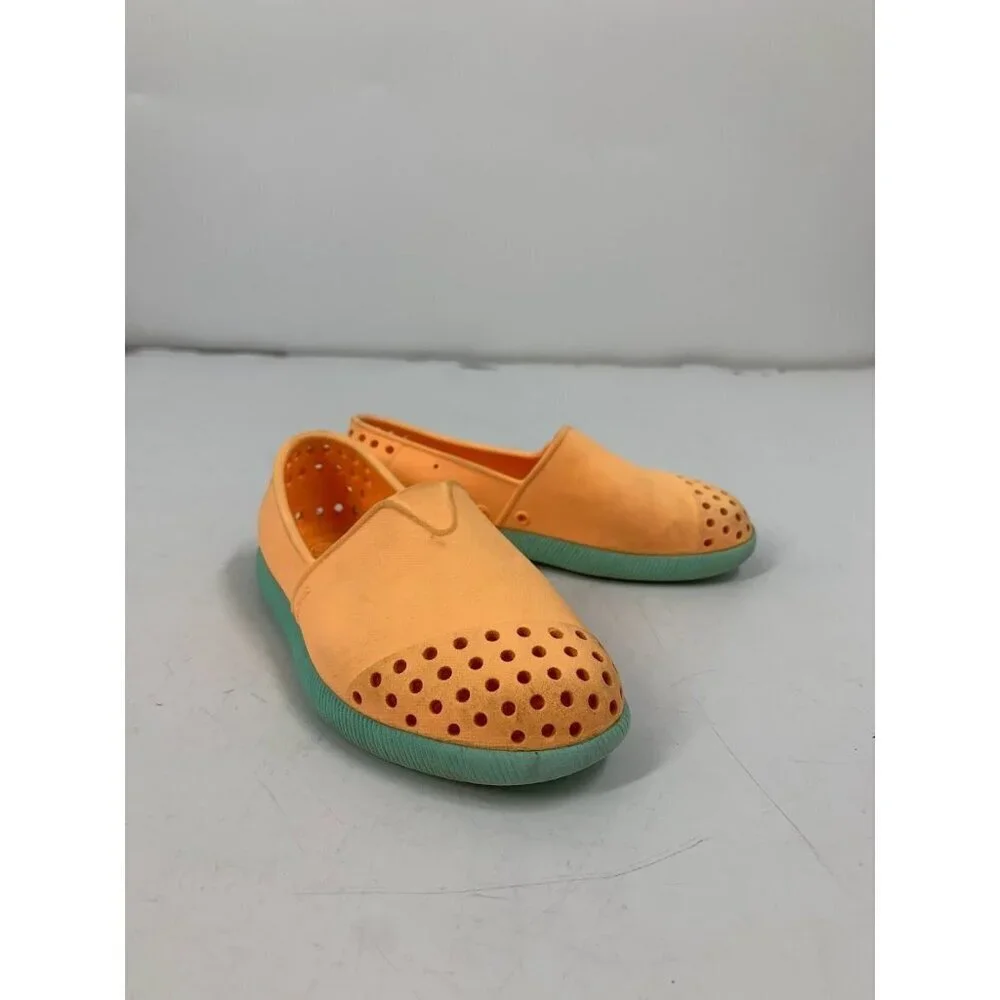 Native Girl's The Verona Slip On Flat Loafer Sage Green Neon‎ Yellow Size 9